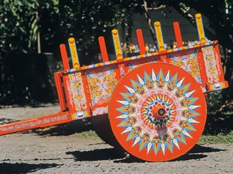 Chariot traditionnel, Sarchi Norte, Valverde Vega, Costa Rica